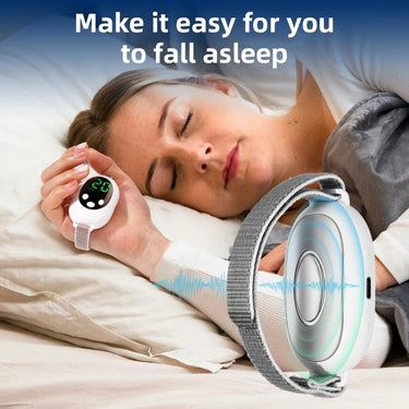 SleepEase EMS Wristband – Rechargeable Sleep Aid with Pulse Stimulation